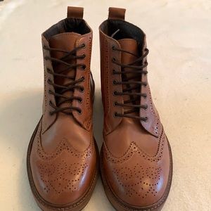 Gatsby high leather men’s brogue boots